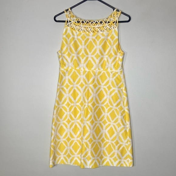 Lilly Pulitzer Silk Blend Sleeveless Jacqueline Dress with Bamboo Print Size 4 - Picture 2 of 5